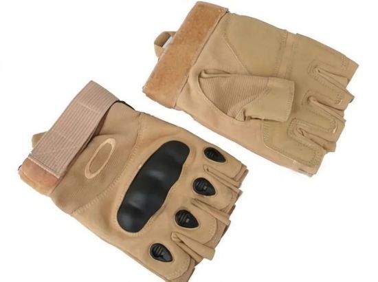 Изображение Тактические перчатки без пальцев Песочные
