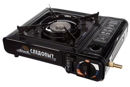Изображение Газовая плита туристическая Следопыт Black с переходником