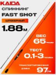 Изображение Спиннинг Kaida Fast Shot 1.88м 0.1-3.0г