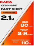 Изображение Спиннинг Kaida Fast Shot 2.1м 2.0-8.0г