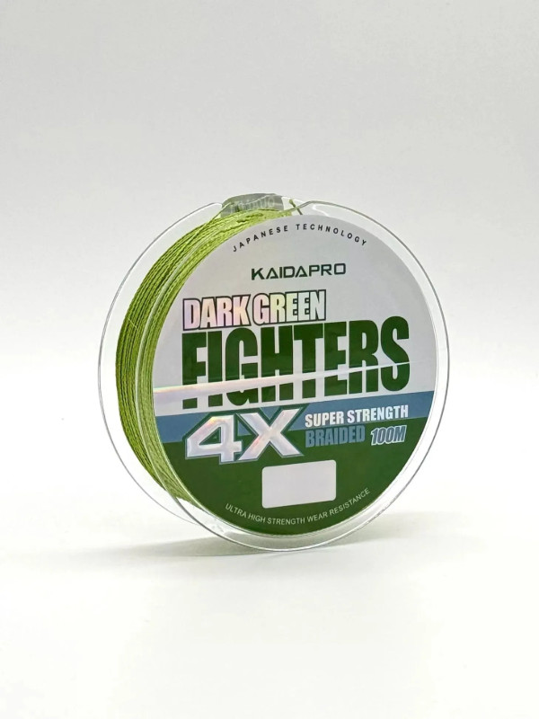 Изображение Плетеный шнур 4x Kaida Fighters 100м 0.14мм