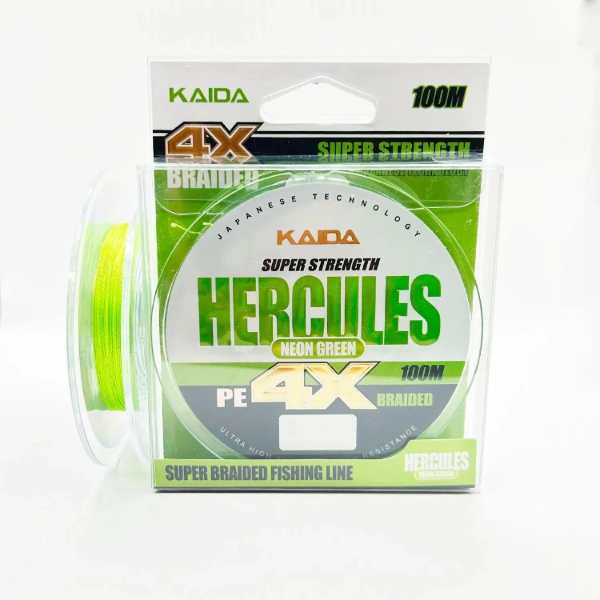 Изображение Плетеный шнур 4x Kaida Hercules 100м 0.20мм