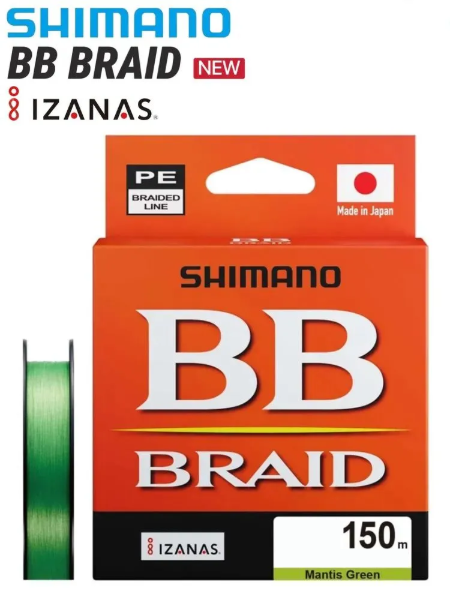 Изображение Плетеный шнур Shimano BB BRAID 150м 0.8PE Mantis Green